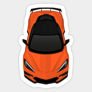 C8 Orange Sticker